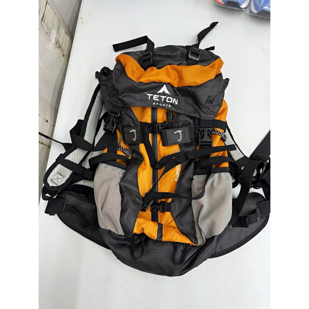 TETON Sports Summit 1500 1500 cu in Hiking Backpack Rain Cover Orange/Black